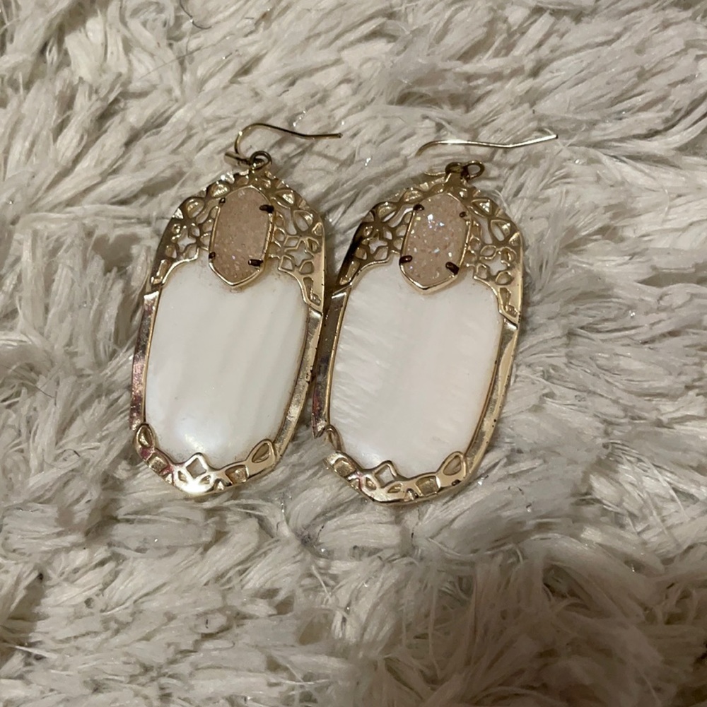 Kendra Scott white gold & Druzy Danielle statement
